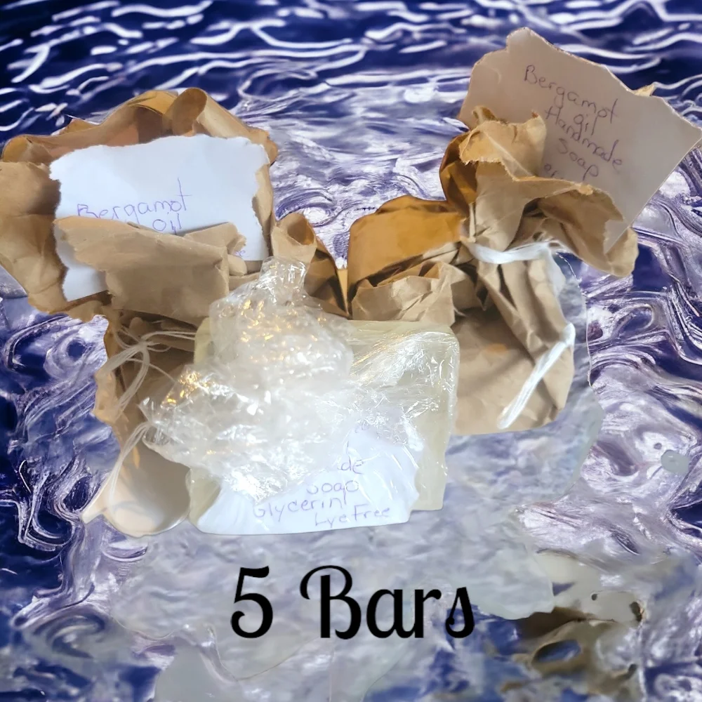 HP😀 Handmade Anna's Creations Bergamot Honey Glycerin Bar Soap Cruelty/Lye Free